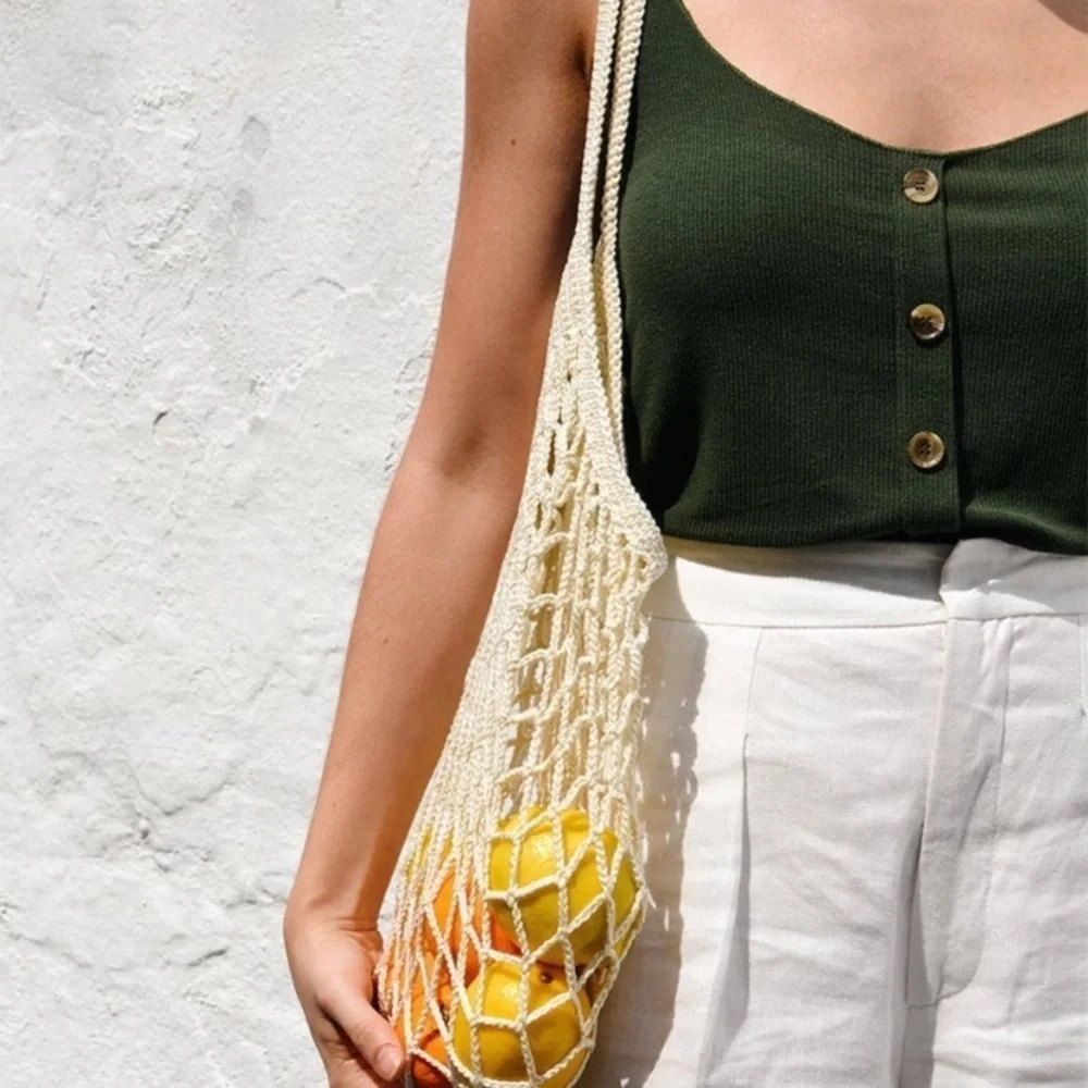Camp collection dip dye market tote